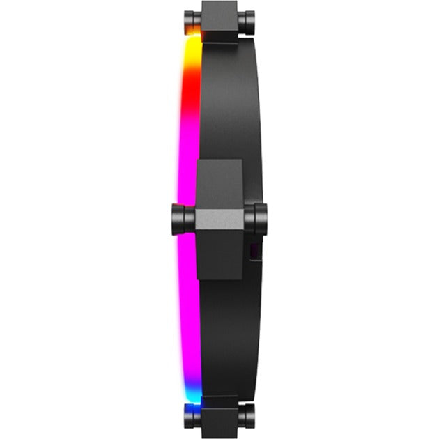 Afbeelding laden in galerijviewer, Montech rx120 pwm rgb case fan (zwart, 120 x 25 x 120 mm, 3-pin argb)
