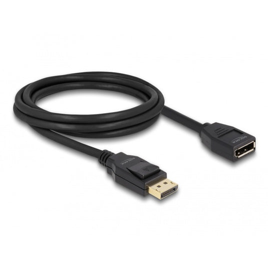 Delock displayport 1.2 verlengkabel (zwart, 2 meter, 4k 60 hz)