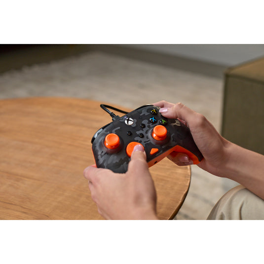 Turtle beach rematch core bedrade controller (zwart oranje, xbox serie x|s, xbox one, pc)