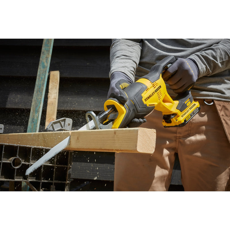 Afbeelding laden in galerijviewer, Stanley sfmcs300d2k fatmax® v20 accu reciprozaag 18v 2.0ah in koffer
