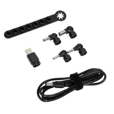 Targus 90 w legacy accessoireset (dc-kabel naar tip + 5 tips + opberghouder) adapter (zwart, voor dockingstations)