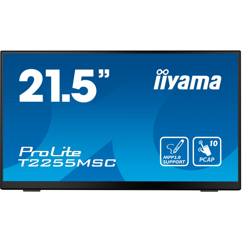 Afbeelding laden in galerijviewer, Iiyama prolite t2255msc-b1 21.5 monitor (zwart, hdmi, displayport, 2x usb-a)
