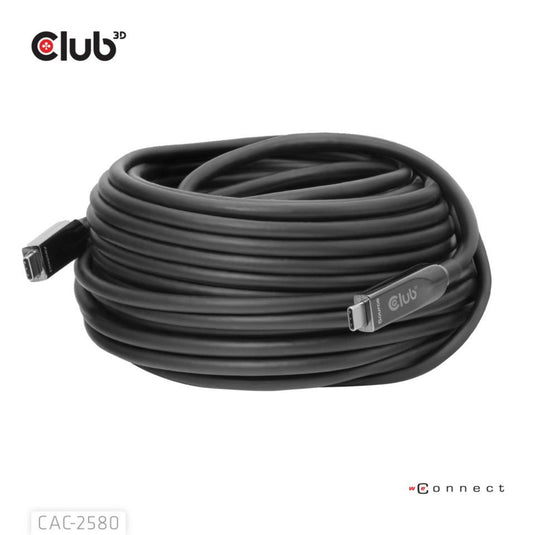 Club 3d full-feature usb-c kabel, 15m (zwart, 8k60hz 10gbps 60w)