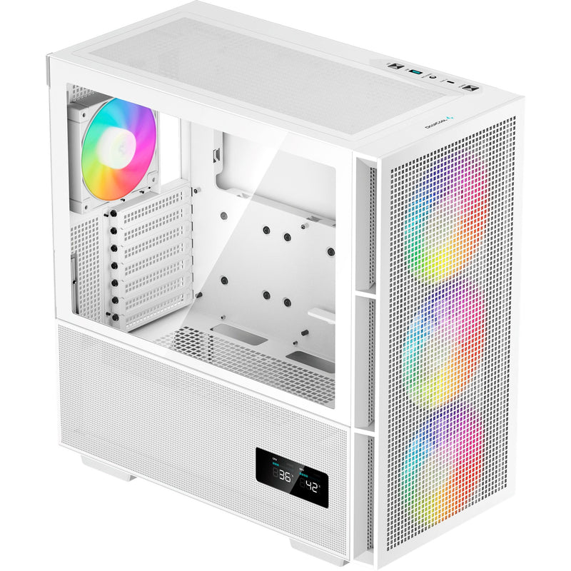 Afbeelding laden in galerijviewer, Deepcool ch560 digital midi tower behuizing (wit | 1x usb-a | 1x usb-c | rgb | tempered glass)
