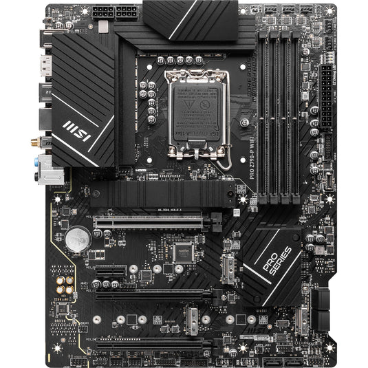 Msi pro z790-p wifi socket 1700 moederbord (zwart, raid, 2.5 gb-lan, wi-fi 6e, bt, sound, atx)