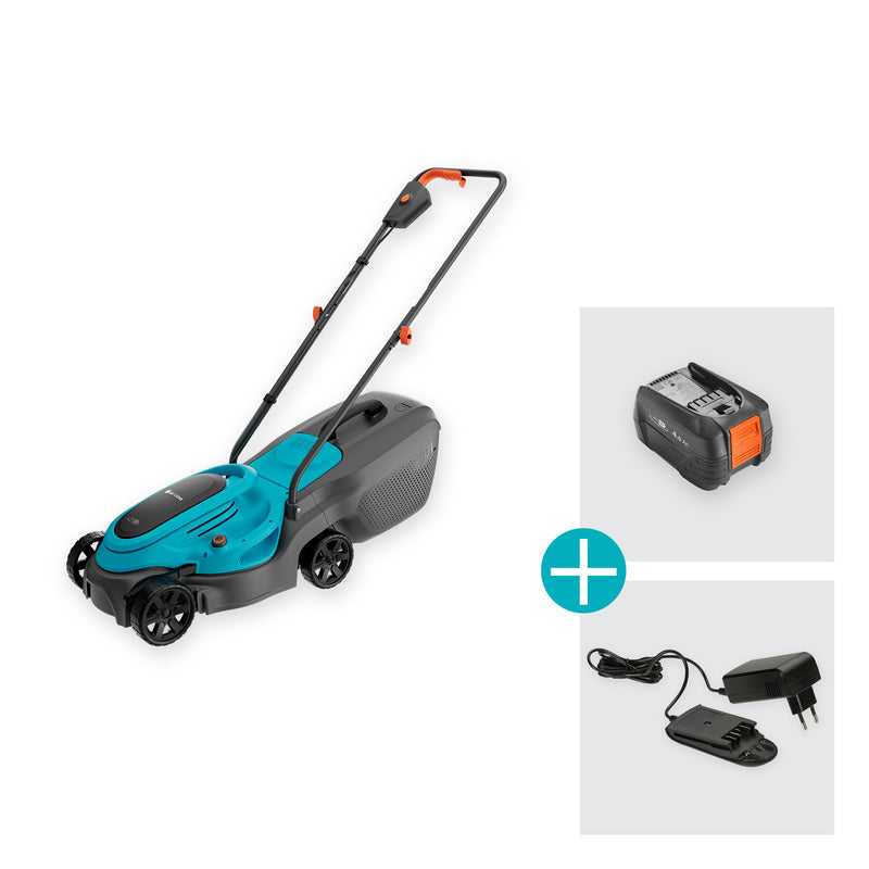 Afbeelding laden in galerijviewer, Gardena grasmaaier easymax 32 18v p4a set 4.0
