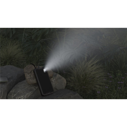 Goobay outdoor solar power bank 20,000 mah with power delivery powerbank (zwart)