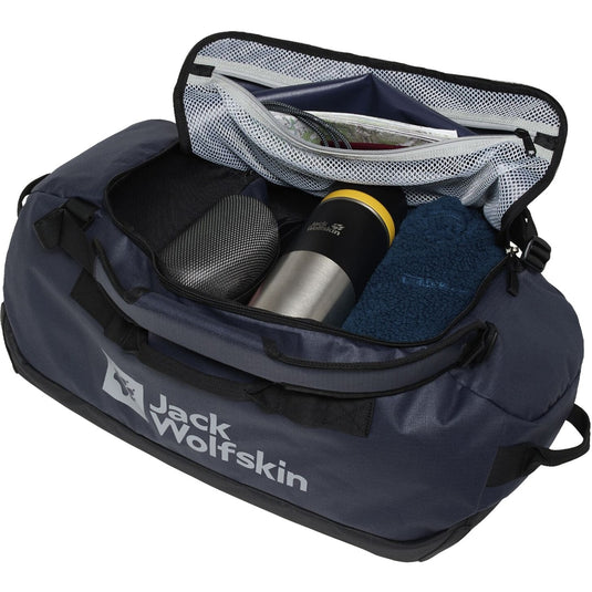 Jack wolfskin all-in duffle 35 rugzak (donkerblauw, 35 liter)