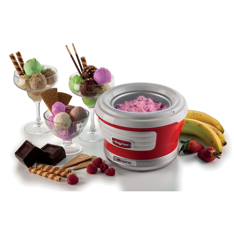 Afbeelding laden in galerijviewer, Ariete party time ijsmachine 0643 00 (rood wit)
