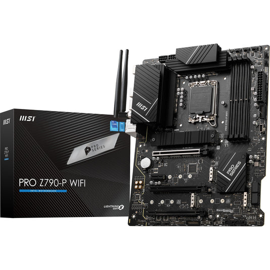Msi pro z790-p wifi socket 1700 moederbord (zwart, raid, 2.5 gb-lan, wi-fi 6e, bt, sound, atx)