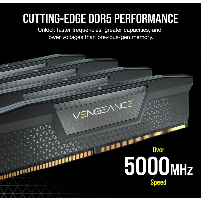 Afbeelding laden in galerijviewer, Corsair vengeance 32 gb ddr5-6000 (2x 16 gb) werkgeheugen (zwart, cmk32gx5m2b6000c30, xmp 3.0)
