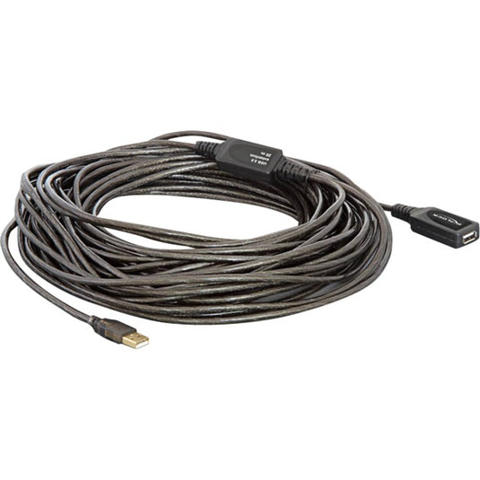 Delock actieve usb 2.0 verlengkabel (zwart, 20 meter)