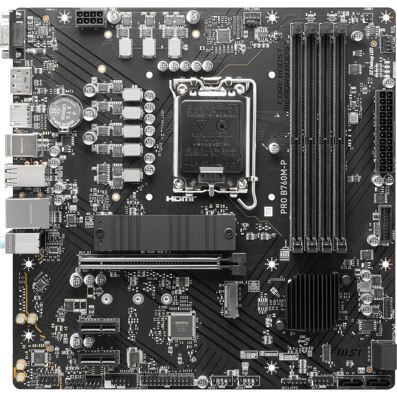 Afbeelding laden in galerijviewer, Msi pro b760m-p socket 1700 moederbord (zwart, raid, gb-lan, sound, µatx)
