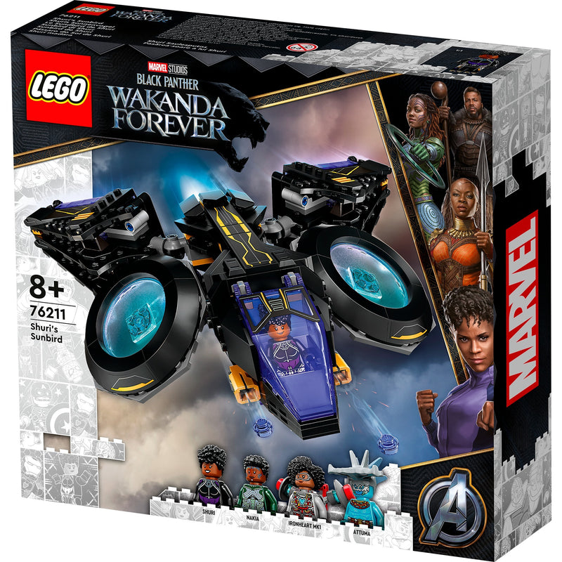 Afbeelding laden in galerijviewer, Lego marvel - shuri's sunbird constructiespeelgoed (76211)
