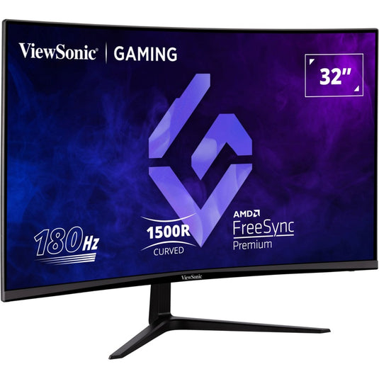 Viewsonic vx3218-pc-mhd 32 curved gaming monitor (zwart, 2x hdmi, 1x displayport, 180 hz)