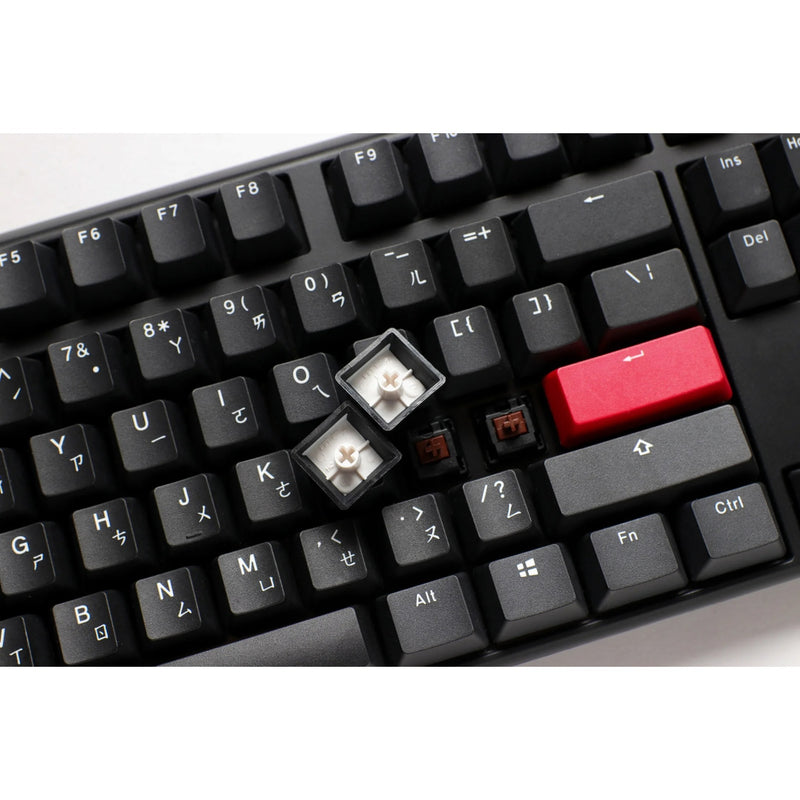 Afbeelding laden in galerijviewer, Ducky one 3 carbon black mechanisch toetsenbord (carbon, us lay-out (qwerty), cherry mx brown, 100%, pbt double shot, hot swap)
