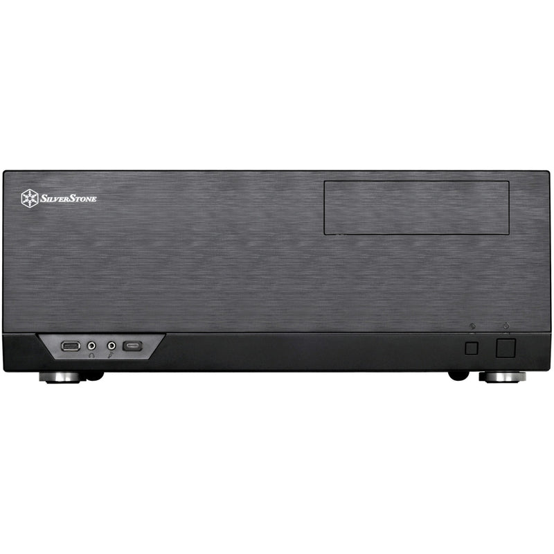 Afbeelding laden in galerijviewer, Silverstone sst-gd09b-c htpc behuizing (zwart | 1x usb-a | 1x usb-c)
