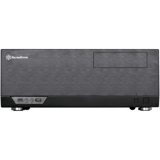 Silverstone sst-gd09b-c htpc behuizing (zwart | 1x usb-a | 1x usb-c)