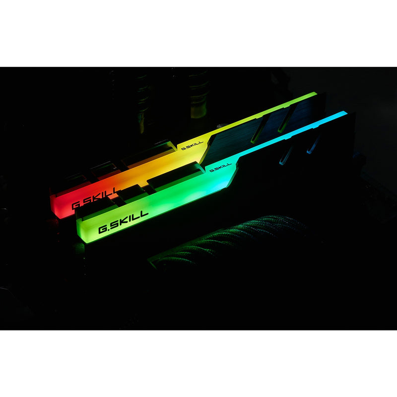 Afbeelding laden in galerijviewer, G.skill 32 gb ddr4-3200 (2x 16 gb) werkgeheugen (zwart, f4-3200c16d-32gtzr, xmp 2.0)
