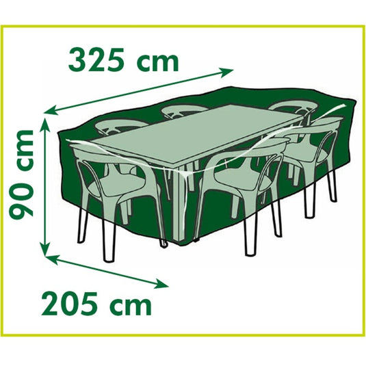 Nature tuinmeubelafdekhoes voor stoelen en tafels afdekking (grijs, 6030603)