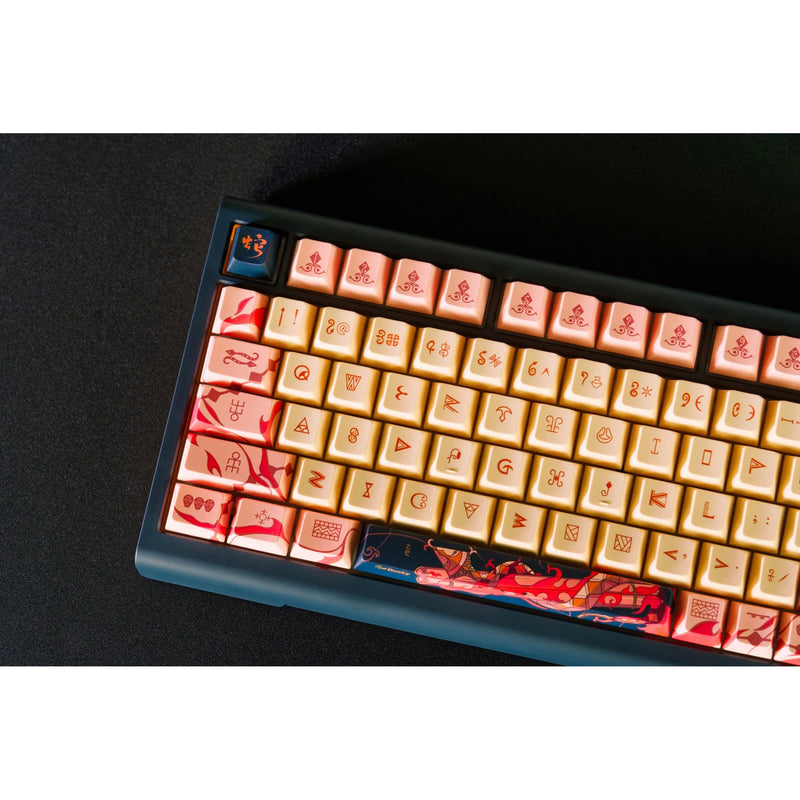 Afbeelding laden in galerijviewer, Ducky year of the snake 2025 limited edition rgb mechanisch gaming toetsenbord (zwart, us lay-out (qwerty), cherry mx2a brown, 75%, rgb, pbt dye-sub keycaps, hot-swap)
