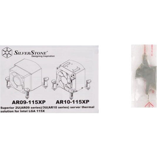 Silverstone ar10-115xp cpu-koeler (zilver zwart, argon series)