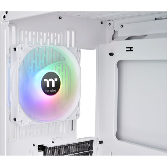 Thermaltake view 300 mx midi tower behuizing (wit | 2x usb-a | 1x usb-c | rgb | window)
