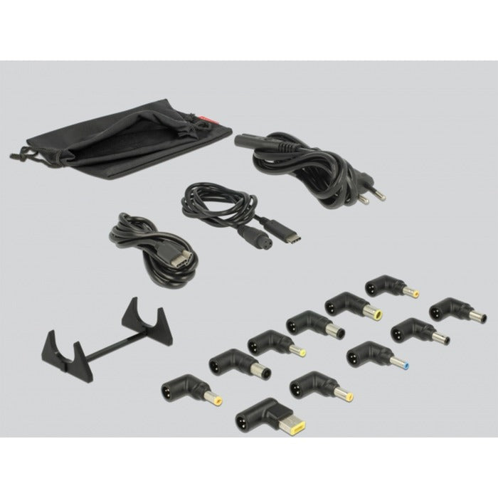 Afbeelding laden in galerijviewer, Delock usb oplader 1x usb type-c + 3x usb type-a (zwart)
