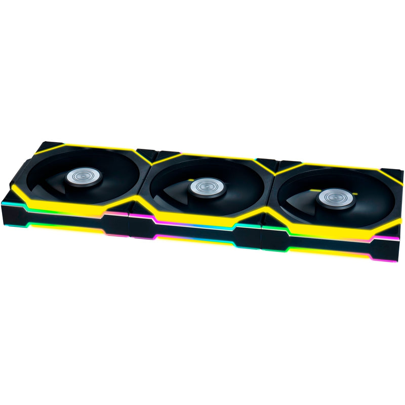 Afbeelding laden in galerijviewer, Lian li uni fan sl120 wireless rgb case fans (zwart, 3 stuks, 120 x 124.5 x 28 mm, pwm)
