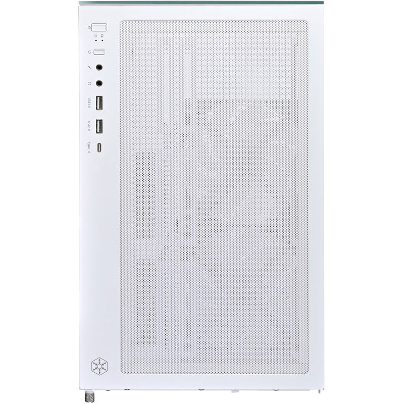 Afbeelding laden in galerijviewer, Silverstone lucid 04 mini tower behuizing (wit | 2x usb-a | 1x usb-c | rgb | tempered glass)
