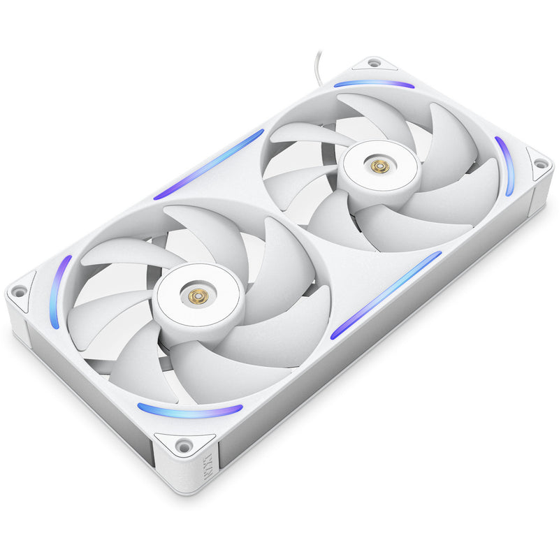 Afbeelding laden in galerijviewer, Nzxt performance fan f280x rgb case fans (wit, 2 stuks, 280 x 140 x 30 mm, pwm)
