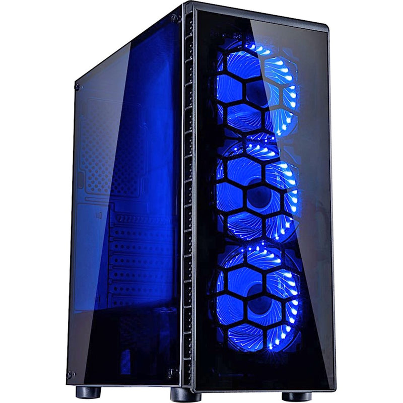Afbeelding laden in galerijviewer, Inter-tech cxc2 midi tower behuizing (zwart | 3x usb-a | window)
