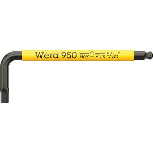 Wera 950 9 hex-plus multicolour imperial 3 stiftsleutelset, blacklaser (zwart, 9‑delig)