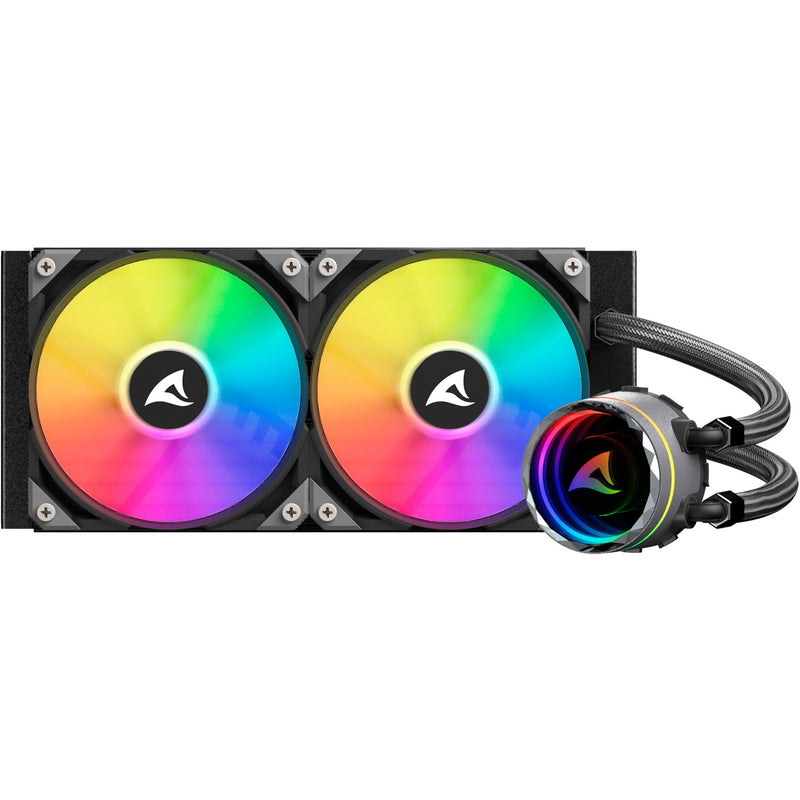 Afbeelding laden in galerijviewer, Sharkoon s80 rgb waterkoeling (zwart, 4-pins pwm fan-connector)
