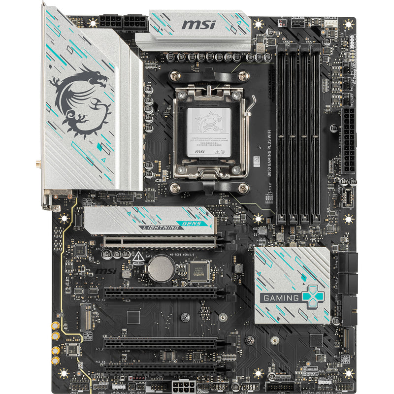 Afbeelding laden in galerijviewer, Msi b850 gaming plus wifi socket am5 moederbord (raid, 5gb-lan, wi-fi 7, bt, sound, atx)
