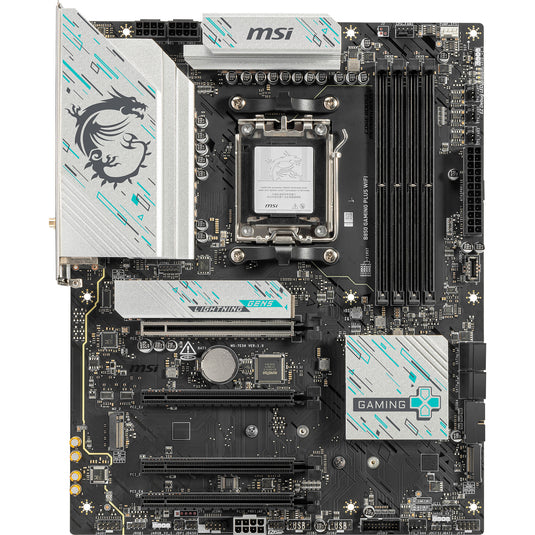 Msi b850 gaming plus wifi socket am5 moederbord (raid, 5gb-lan, wi-fi 7, bt, sound, atx)
