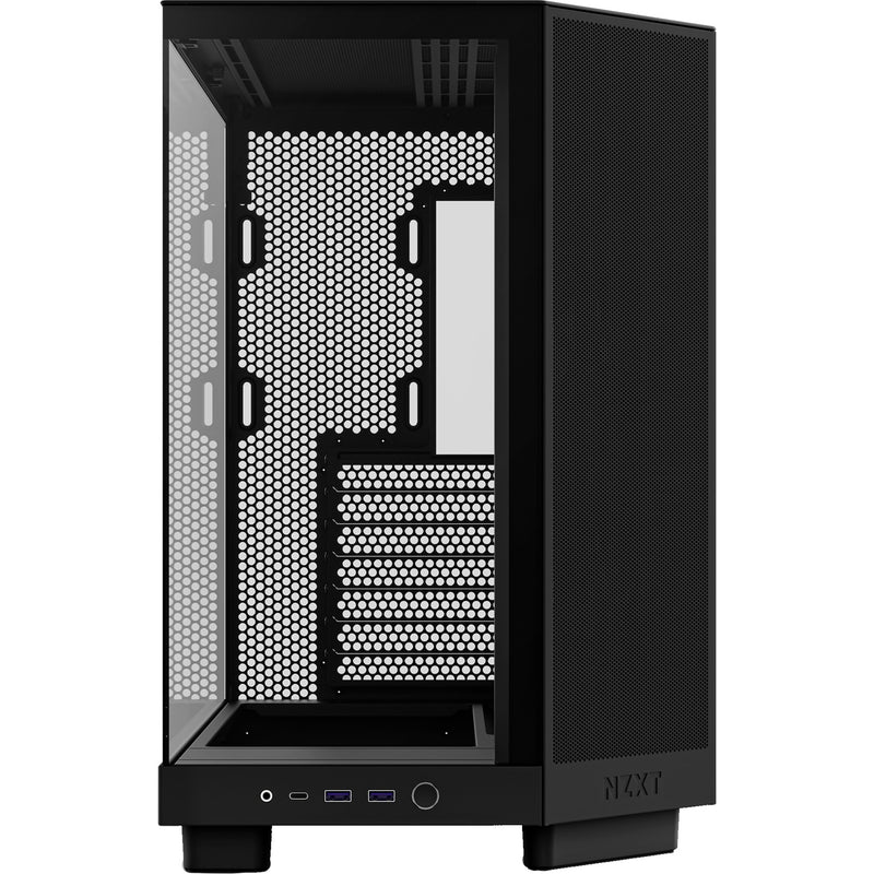 Afbeelding laden in galerijviewer, Nzxt h6 flow midi tower behuizing (zwart | 2x usb-a | 1x usb-c | tempered glass)

