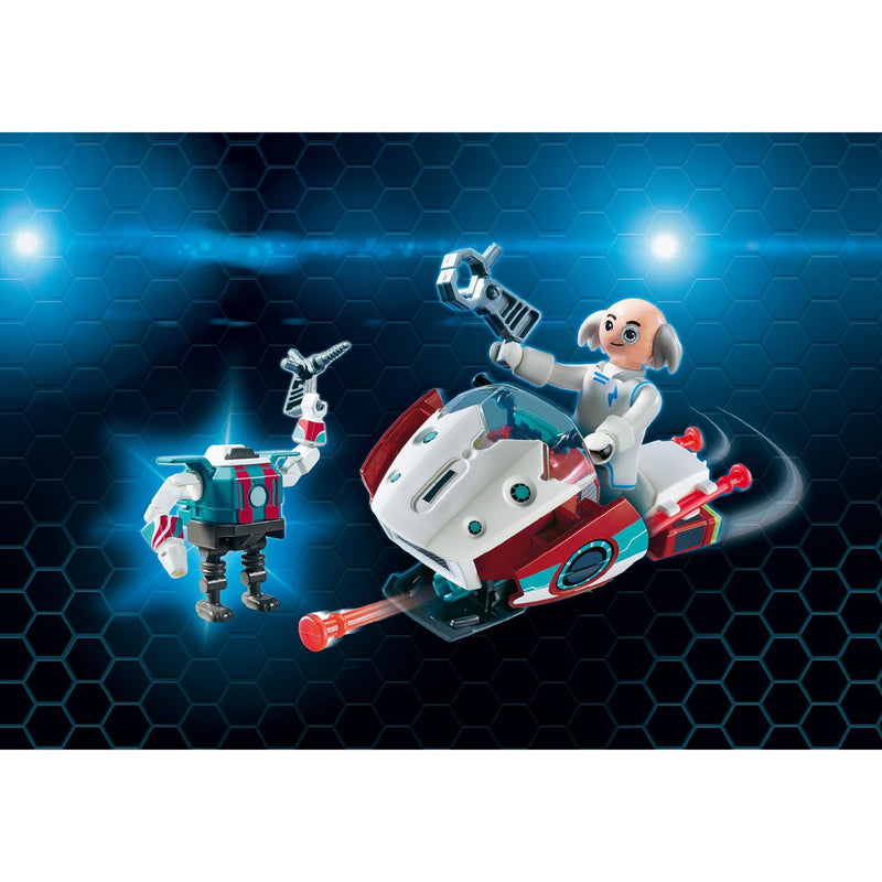 Afbeelding laden in galerijviewer, Playmobil super 4 - skyjet met dr. x robot constructiespeelgoed (9003)
