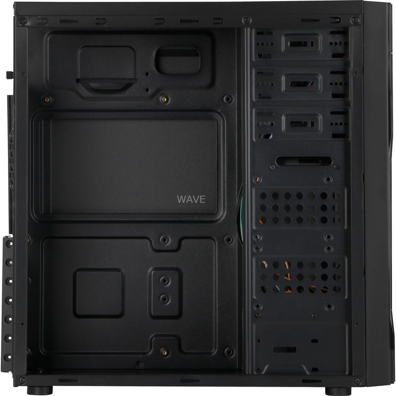Afbeelding laden in galerijviewer, Inter-tech b-42 midi tower behuizing (zwart | 2x usb-a)
