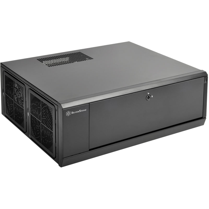 Afbeelding laden in galerijviewer, Silverstone sst-gd10b htpc behuizing (zwart | 2x usb-a)
