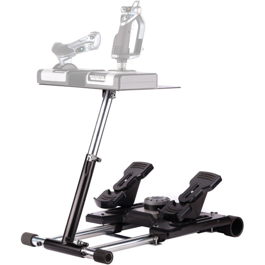 Wheel stand pro deluxe v2 thrustmaster hotas warth houder (zwart, voor thrustmaster hotas warthog, saitek x-55, x52, pro en x65)