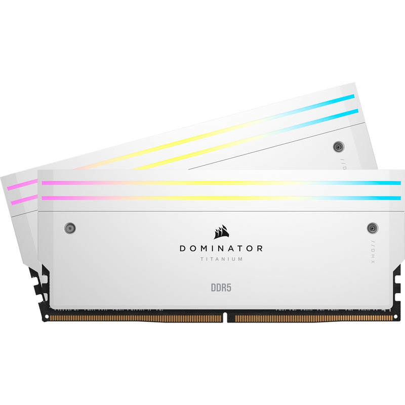 Afbeelding laden in galerijviewer, Corsair 96 gb ddr5-6600 kit werkgeheugen (wit, cmp96gx5m2b6600c32w, dominator titanium rgb, xmp 3.0)
