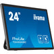 Iiyama prolite t2455msc-b1 24 touchscreen monitor (zwart (mat), hdmi, displayport, 2x usb-a, usb-b)