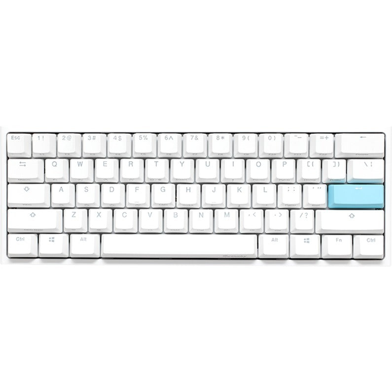 Afbeelding laden in galerijviewer, Ducky one 2 pro mini white classic rgb mechanisch gaming toetsenbord (wit, us lay-out (qwerty), cherry mx silent red, 60%, rgb led, double-shot pbt, quack mechanics)
