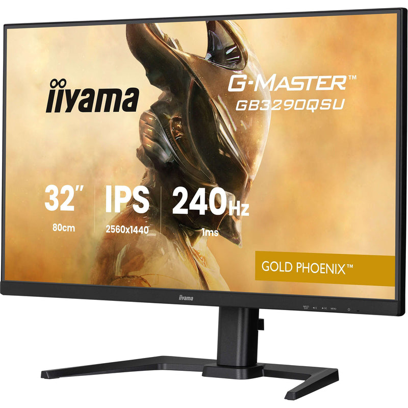 Afbeelding laden in galerijviewer, Iiyama g-master gold phoenix gb3290qsu-b1 31.5 gaming monitor (zwart (mat), 2x hdmi, displayport, 2x usb-a, 2x usb-b, 240 hz)
