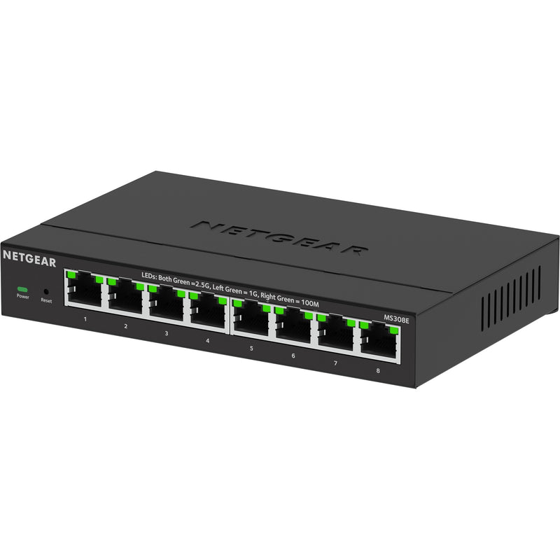 Afbeelding laden in galerijviewer, Netgear 8-port 2.5g multi-gigbit ethernet plus switch (ms308e) (zwart, managed)
