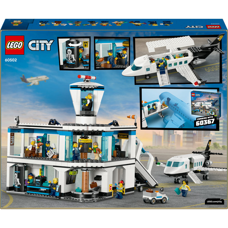 Afbeelding laden in galerijviewer, Lego city - luchthaven met vliegtuig constructiespeelgoed (60502)
