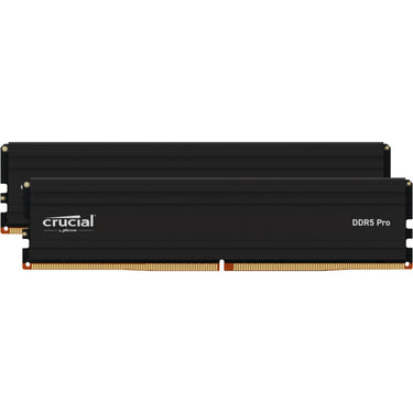 Crucial pro 32 gb ddr5-6000 (2x 16 gb) werkgeheugen (zwart, cp2k16g60c48u5)