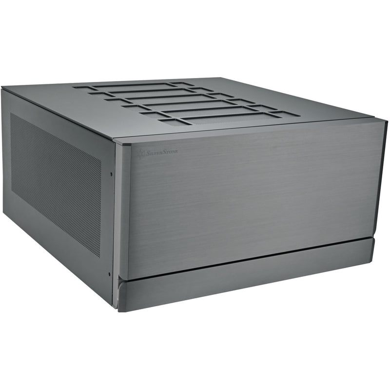Afbeelding laden in galerijviewer, Silverstone crown 04 htpc behuizing (donkergrijs | 4x usb-a | 1x usb-c)
