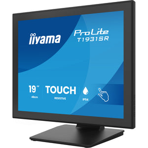 Iiyama prolite t1931sr-b2s 19 touchscreen monitor (zwart, 1x displayport, 1x hdmi)